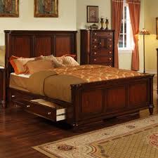 Hamilton Queen Bed With Drawer Rails By Elements International Bedroom Sets Bed Furniture Set Brown Panel Bed