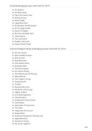 1000 Cool Whatsapp Groups Name List For 2019 Group Names Ideas Group Names Funny Funny Names