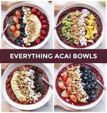 Everything You Need To Know About Making Your Own Acai Bowl From Home With Four Acai Bowl Recipes Products Ingredient Su Rezepte Acai Rezepte Gesunde Rezepte