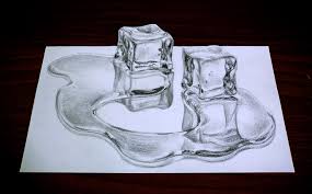 What kind of pencil do you use to draw a cube? Ice Cubes 3d By Lapis Lazuri On Deviantart