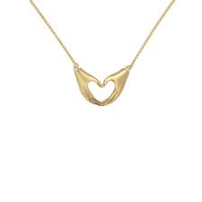 Zoe And Morgan Love Unusual Necklace Hand Necklace Jewelry Trends