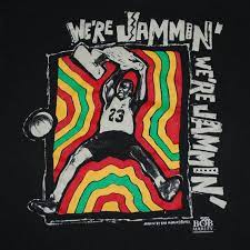 nike bob marley michael jordan we be jammin shirt 1997 vintage marley bob marley michael jordan