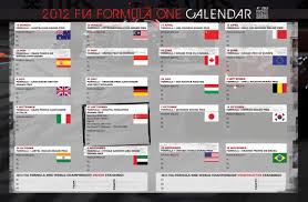 Keep Track Of The 2012 Fia Formula One World Championship With This Handy Calendar Singapore Grand Prix Singapore Airlines Formula 1