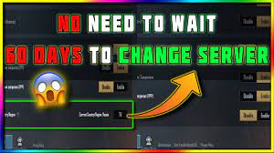 How To Change Server Within 60 Days In Pubg Mobile No Need To Wait Baasha Gamer Youtube
