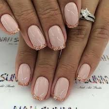 The Brown Beauty Boutique Op Instagram Loving This Mani By Nail Art Studio You Can Get The Look Rose Gold Nails Design French Nail Designs Gold Nail Designs