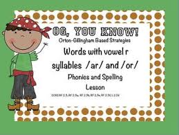 Og You Know Vowel R Syllables Ar And Or Promethean Flip Chart