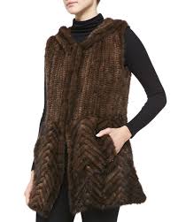 Check spelling or type a new query. Belle Fare Knitted Mink Fur Vest W Hood