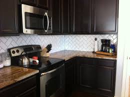 Perhaps Laughter Brings Clarity Addicted 2 Decorating Backsplash With Dark Cabinets Espresso Kitchen Cabinets Modern Kitchen Tile Backsplash