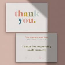 Thank You For Your Order Cards Business Stationery Business Card Thank You Card Business Branding Complementary Slip Note Card Packaging Ideas Business Thank You Card Design Business Stationery