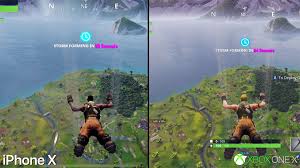 Click on either the android or iphone button below to start downloading. Fortnite Mobile On Iphone X Vs Xbox One X Graphics Comparison Redmond Pie