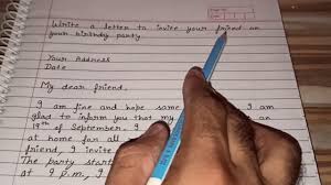Try to be clear and include only the details you need to describe the problem and the resolution you want. Letter To Invite Your Friend For Birthday Party Informal Letter Writing Youtube