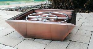 Hand crafted from high quality copper, this fire pit has been showcased in restaurants, hotels, and many home and garden magazines, shedding light on what it takes to make a truly sophisticated fire feature. Copper Cladded Outdoor Fire Pit Bowl Firepit Backyard Column Natural Gas Propane Ebay