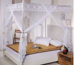 Maybe you would like to learn more about one of these? White Lace 4 Corners Post Bed Canopy Mosquito Net For Twin Queen Cal King Size No Bracket Bed Canopy Mosquito Net Mosquito Netcanopy Mosquito Net Aliexpress