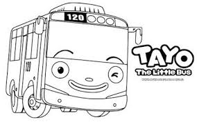 Gambar mewarnai anak indonesia gambarmewarnai.com. Gambar Tayo The Little Bus Untuk Mewarnai Warna Buku Mewarnai Kartun
