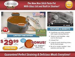 Gotham Steel Pasta Pot Is A 4 Quart Pasta Pot With A Glass Lid And Built In Strainer Does It Actually Work Read Our Gotha Gotham Steel Pasta Pot Cookware Set