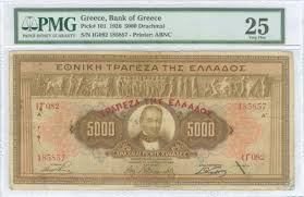 Public Live Bid Auction 631 Coins Medals Banknotes 12 Jan 2019 11 00 Lot 03327 Vf25 5000 Drachmas Of 1928 Third Provi Bank Notes Auction Plastic Folders