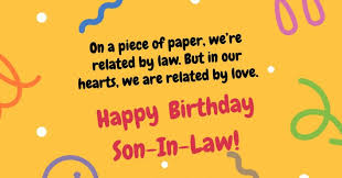 We did not find results for: Happy Birthday Son In Law Funny Sincere Birthday Messages Quotes Wishes For Son In Law