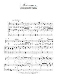 De brabançonne, die brabançonne, la brabançonne. Francois Van Campenhout La Brabanconne Belgian National Anthem Sheet Music Pdf Notes Chords World Score Piano Vocal Guitar Right Hand Melody Download Printable Sku 42702