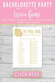 Challenge them to a trivia party! Pin On Bachelorette Party