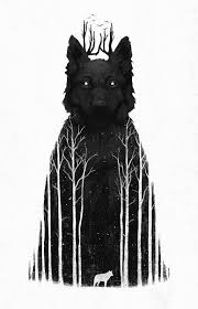 Black And White Wolf Tattoo The Wolf King Art Print By Db Art Society6 King Art Art Animal Art