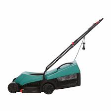 Această fotografie este despre om, persoană, vehicul. Masina De Tuns Iarba Bosch Electrica 1200 W 31 L Latime 32 Cm