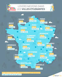 Voici dans l'ordre les 100 plus grandes villes de france en nombre d'habitants en 2006. Quel Loyer Pour Un Studio Dans Les Villes Etudiantes En France