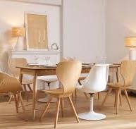 Chaise design pivotant blanc mat STEEVY V2