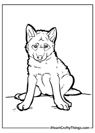 Wolf coloring pages easy cute baby wolf drawing. 25 Wolf Coloring Pages All New And Updated 2021