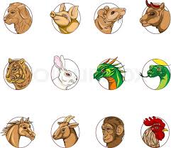 These animal signs are exactly the same in south korea, north korea, singapore, and cambodia. 12 Animals Portaits Chinese Zodiac Stock Vector Colourbox