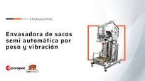 Envasadora de sacos semiautomática por peso y vibración | Eccopac Machinery
