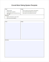 Subscribe to the free printable newsletter. Free 9 Cornell Note Taking Templates In Pdf Ms Word