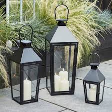 Garden Carriage Led Lantern Trio Realistic Candles Garden Lanterns Large Outdoor Lanterns