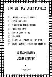 To Do List Des Jours Pluvieux Vivement Qu Il Pleuve Love Parapluie Maisonpiganiol Parapluie Les Jours Heureux Il Pleut