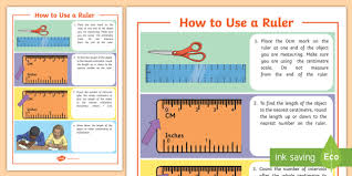 Measurement worksheets dynamically created measurement worksheets. Measuring Length How To Use A Ruler A4 Display Poster