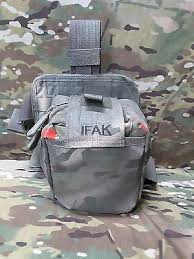 Custom Canned Acu Ifak Improved First Aid Kit With S O Tech Drop Leg Platform First Aid Kit Bags Military Surplus
