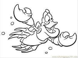 Select from 32084 printable coloring pages of cartoons animals nature bible and many more. Sebastian Coloring Page For Kids Free The Little Mermaid Printable Coloring Pages Online For Kids Coloringpages101 Com Coloring Pages For Kids