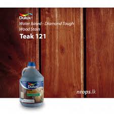 Dulux Woodcare Diamond Tough Water Based Wood Stain Teak 121