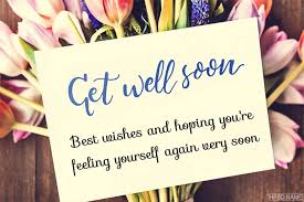 Intentionally mix up greeting cards. Write Wishes On Get Well Soon Flower Card Images