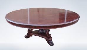 Welland rustic round old elm wooden coffee table. Large Round Antique Table Regency Mahogany 6ft Diameter
