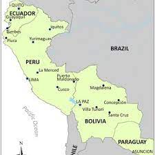 The main one is on the pan american highway. Map Of Study Sites In Ecuador Peru Bolivia And Paraguay Capitals Of Download Scientific Diagram