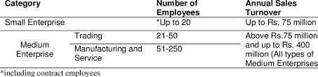 Sme Definition By State Bank Of Pakistan Download Table