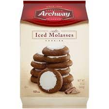 A ginger spiced cookie topped with sweet icing. Archway Iced Molasses Cookies 12oz Target