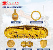 D375 Bulldozer Undercarriage Parts: Idler, Bottom Roller ...