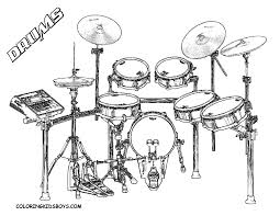 Majestic musical drums coloring (01) headquarters: Drums Coloring Pages Coloring Home
