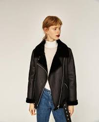Faux Fur Collar Biker Jacket View All Outerwear Woman Zara United States Womensfashionedgybikerjackets Outerwear Women Streetwear Fashion Biker Jacket