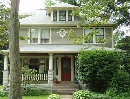 Each format represents the same color. American Foursquare 4 Body Bungle House Gray Sw2845 Trim Roycroft Vellum Sw2833 Shingle Body Ac Exterior Paint Colors House Exterior Exterior Paint Color