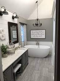 Miraculous Gray Master Bathroom Ideas Greybathroomideas Masterbathroomideas Bathroomtilei Bathroom Remodel Master Bathrooms Remodel Farmhouse Bathroom Decor