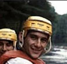 A rare image of Ayrton Senna after...