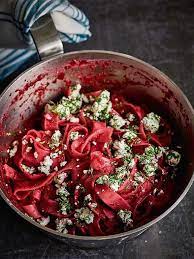 Nadiya Hussain S Blender Beetroot Pasta Recipe Bbc Time To Eat Recipe Recipes Beetroot Recipes Nadiya Hussain Recipes