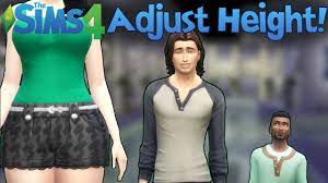 Simply click and drag the sim's feet to make them shorter or taller, and you're done! The Sims 4 Adjust Your Height Mod Showcase Youtube Sims 4 Sims Sims 4 Mods